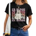 Groovy Emergency Room Nurse Halloween Costume Er Nurse Women T-shirt