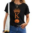 Halloween Pumpkin King Trick Treat Costume Fall Men Boys King Women T-shirt