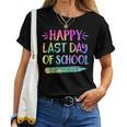Happy Last Day Of School Tie Dye Cool Teacher Hello Summer Women T-shirt
