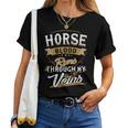 Horse Blood Runs Through My Veins Best Women T-shirt