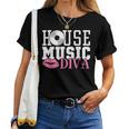 House Music Diva - Dj Edm Rave Music Festival Women T-shirt Short Sleeve Graphic