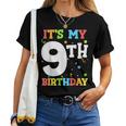 It's My 9Th Birthday 9 Nine Happy Birthday Boy Or Girls Women T-shirt