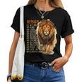 Jesus Is King Lion Christian Women T-shirt