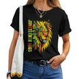 Junenth Men Women African American Black Lion 1865 King Women T-shirt
