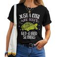 Just A Girl Who Loves Red-Eared Sliders Slider Turtle Women T-shirt