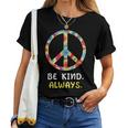 Be Kind Always Kindness Tie Dye Peace Sign Vintage Retro Women T-shirt