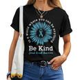 Be Kind Sexual Assault Awareness Sunflower Ribbon Kindness Women T-shirt