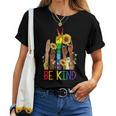 Be Kind Sign Language Hand Talking Lgbtq Flag Gay Pride Ts Women T-shirt