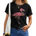 Lgbt Flamingo Rainbow Flag Cute Bird Gay Pride Support Women T-shirt