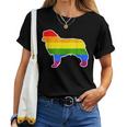 Lgbtq Australian Shepherd Dog Rainbow Gay Lesbian Pride Women T-shirt