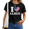 I Love Albee I Heart Albee Women T-shirt