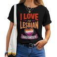 I Love My Lesbian Daughter Proud Lgbtq Mom Dad Parent Pride Women T-shirt Crewneck