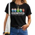 Midwives We Help People Out - Doula Midwifery Baby Delivery Women T-shirt Short Sleeve Graphic