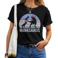 Mom Mother Christmas Xmas Mamasaurus 2 Son Wife Women Women T-shirt