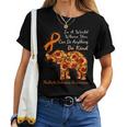 Multiple Sclerosis Awareness Sunflower Elephant Be Kind Women T-shirt