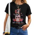 Not Dead Yet Multiple Sclerosis Awareness Skull Girl Women T-shirt
