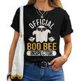 Official Boo Bee Inspector Halloween Humor Ghost Women T-shirt