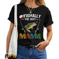 Ofishally The Best Mama Fishing Rod Mommy For Women Women T-shirt