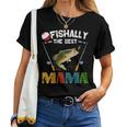 Ofishally The Best Mama Fishing Rod Mommy For Women Women T-shirt