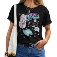 Pre K Here I Come First Day Of Prek Preschool Mermaid Girls Mermaid Women T-shirt