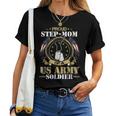 Proud Step-Mom Of A Us Army Soldier Military Pride Women T-shirt