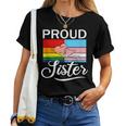 Proud Trans Sister Flag Lgbt Transgender Gay Pride Women T-shirt