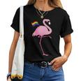 Rainbow Lgbt Cute Flamingo Pride Gay & Lesbian Women T-shirt