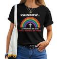 Rainbow A Promise Of God Not A Symbol Of Pride Women T-shirt