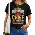 Retired Assistant Fire Chief Officer Pension Retirement Plan Women T-shirt
