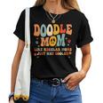 Retro Groovy Its Me The Cool Doodle Mom For Women For Mom Women T-shirt Crewneck