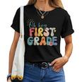 Back To School Hello First Grade Teacher Hello 1St Grade Women T-shirt