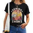 Sewing Mom For Women Quilting Retro Sew Sewing Machine Women T-shirt