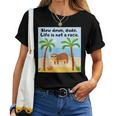 Sloths And Crabs Relaxation At Beach Hammock Women T-shirt