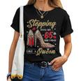 Stepping Into My 65Th Birthday Like A Queen High Heel Women T-shirt