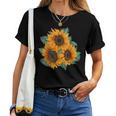 Sunflower Watercolor Floral s By La Monarca Women T-shirt