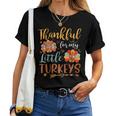 Teachers Thanksgiving Fall Thankful For My Little Turkey Women T-shirt