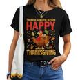 Thankful Grateful Blessed Happy Thanksgiving Turkey Women Women T-shirt