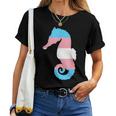 Transgender Flag Ftm Mtf Trans Pride Seahorse Lover Women T-shirt