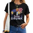 Trump 4Th Of July Drinking Presidents Donald Drunk Women T-shirt
