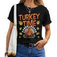 Turkey Time Bowl Bowling Strike Pin Sport Thanksgiving Boys Women T-shirt