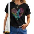 Typography Choose Kindness Tie Dye Be Kind Inspirational Women T-shirt