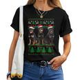 Ugly Christmas Sweater Rottweiler Dog Women T-shirt