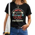 Never Underestimate A Girl Who Photography Photographer Women T-shirt