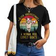 Never Underestimate A Woman Who Loves Goats Women T-shirt