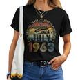 Vintage 60Th Birthday Legend Since July 1963 Gifts For Women Women T-shirt Short Sleeve Graphic