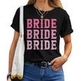 Vintage Retro Bride Rodeo Cowgirl Bachelorette Party Wedding Women T-shirt