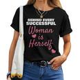Wife Mom Boss Behind Every Successful Woman Is Herself Women T-shirt