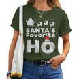 Santas Favorite Naughty Christmas Xmas Adult Women Women T-shirt