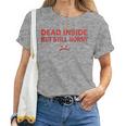Couples Xmas Husband And Wife Dead Inside But Still Horny Women T-shirt
