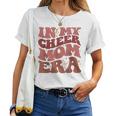 In My Cheer Mom Era Retro Groovy Vintage Cheerleading Mother Women T-shirt
